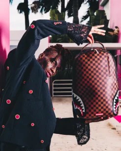 BACKPACKS>SPRAYGROUND DOUBLE TROUBLE BACKPACK (DLXV)
