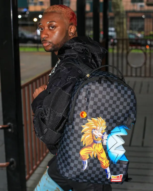 BACKPACKS>SPRAYGROUND DRAGON BALL Z KAMEHAMEHA SHARK BITE BACKPACK (DLXV)