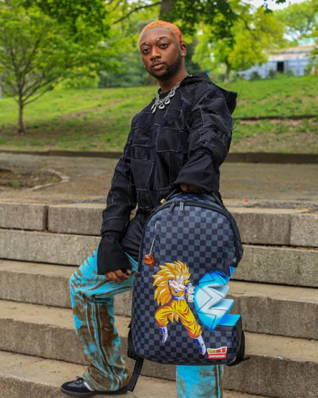 BACKPACKS>SPRAYGROUND DRAGON BALL Z KAMEHAMEHA SHARK BITE BACKPACK (DLXV)