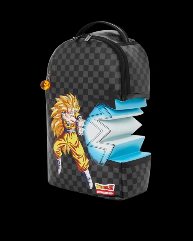 BACKPACKS>SPRAYGROUND DRAGON BALL Z KAMEHAMEHA SHARK BITE BACKPACK (DLXV)