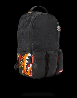 BACKPACKS>SPRAYGROUND DRAGON SIDE SHARK CARGO