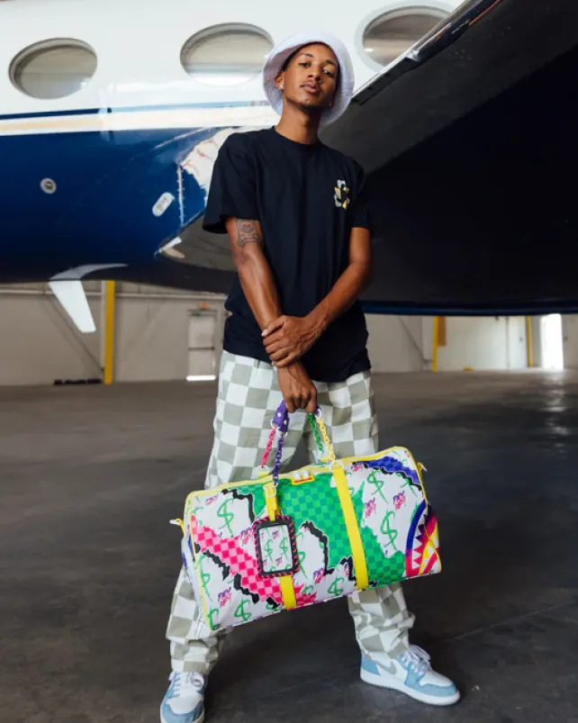 DUFFLES>SPRAYGROUND DREAMY TECHNICOLOR DUFFLE