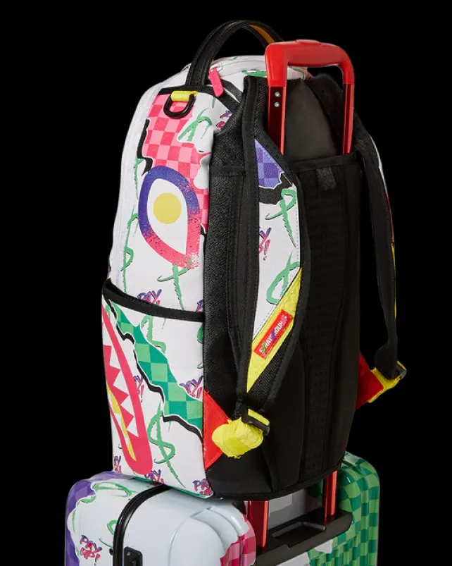 CARRY-ON LUGGAGE>SPRAYGROUND DREAMY TECHNICOLOR SHARKNAUTICS HARDSHELL CARRY-ON LUGGAGE