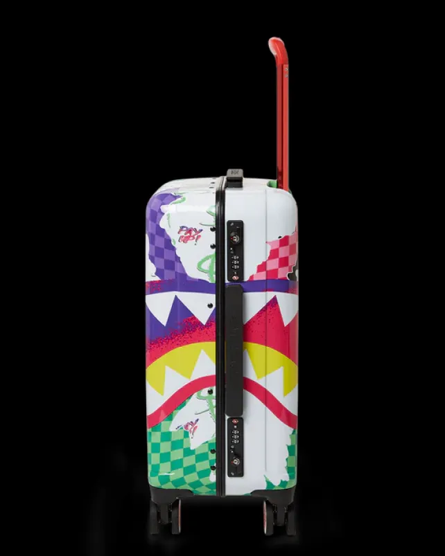 CARRY-ON LUGGAGE>SPRAYGROUND DREAMY TECHNICOLOR SHARKNAUTICS HARDSHELL CARRY-ON LUGGAGE