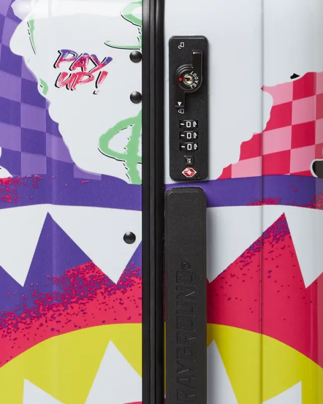 CARRY-ON LUGGAGE>SPRAYGROUND DREAMY TECHNICOLOR SHARKNAUTICS HARDSHELL CARRY-ON LUGGAGE