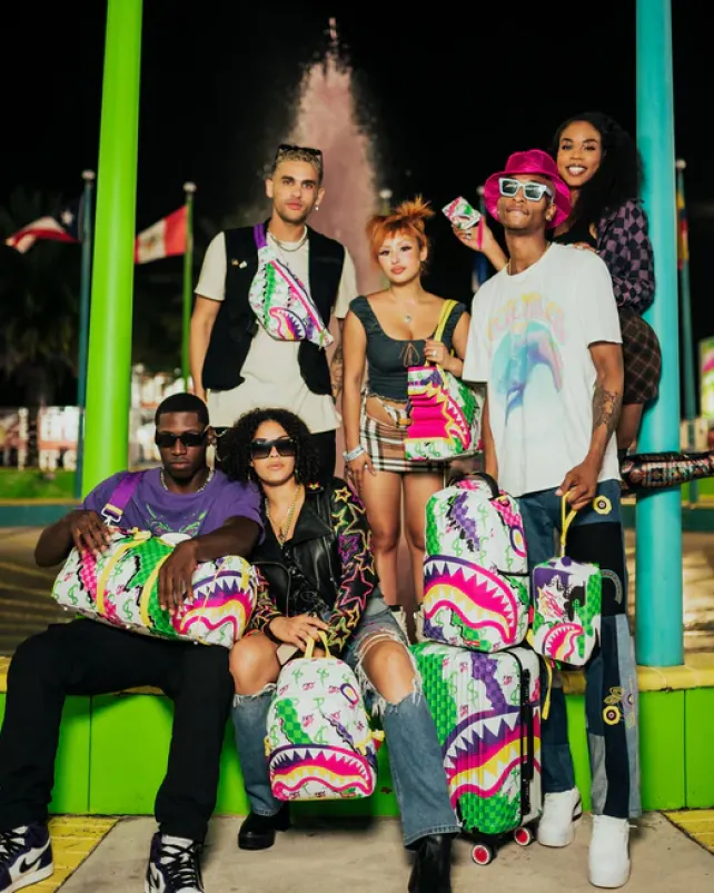TOTES>SPRAYGROUND DREAMY TECHNICOLOR TOTE