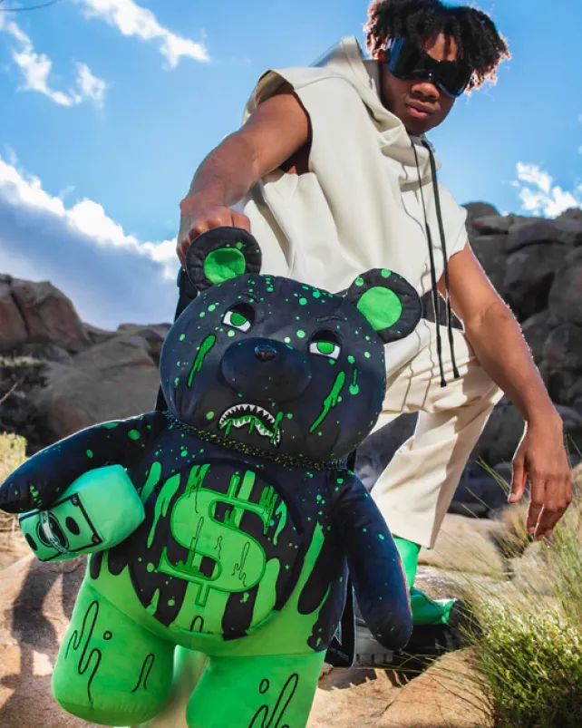 TEDDY BEAR BACKPACKS|BACKPACKS>SPRAYGROUND DRIP BEAR MONEYBEAR TEDDYBEAR BACKPACK