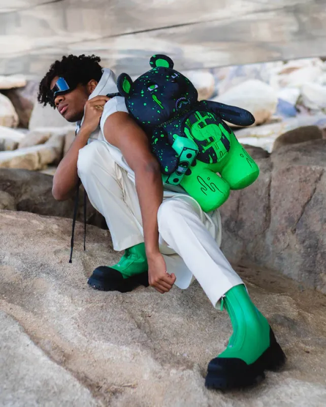 TEDDY BEAR BACKPACKS|BACKPACKS>SPRAYGROUND DRIP BEAR MONEYBEAR TEDDYBEAR BACKPACK