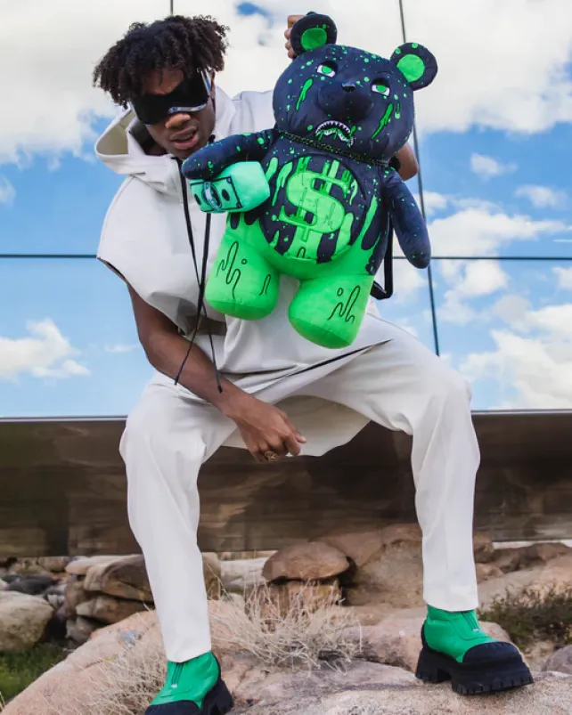 TEDDY BEAR BACKPACKS|BACKPACKS>SPRAYGROUND DRIP BEAR MONEYBEAR TEDDYBEAR BACKPACK