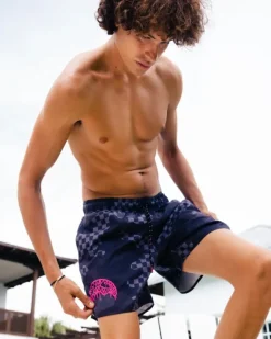 SWIMWEAR>SPRAYGROUND DRIP SHOTO SWIM TRUNKS