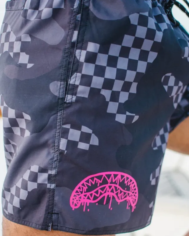 SWIMWEAR>SPRAYGROUND DRIP SHOTO SWIM TRUNKS