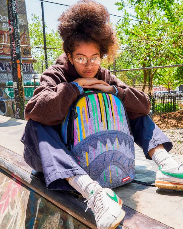 BACKPACKS>SPRAYGROUND DRIPPY STONE BACKPACK (DLXV)