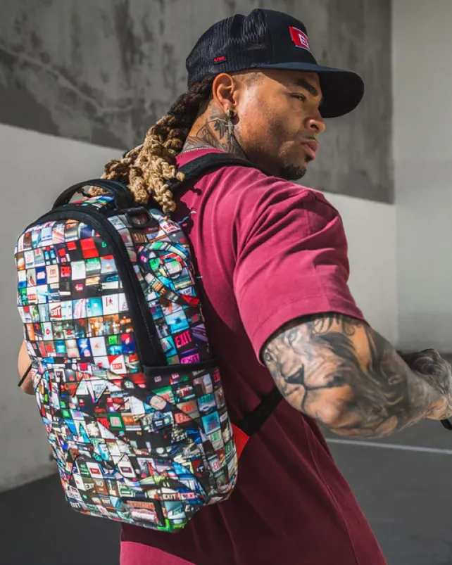 BACKPACKS>SPRAYGROUND EXIT ART COLLAB BACKPACK (DLXV)