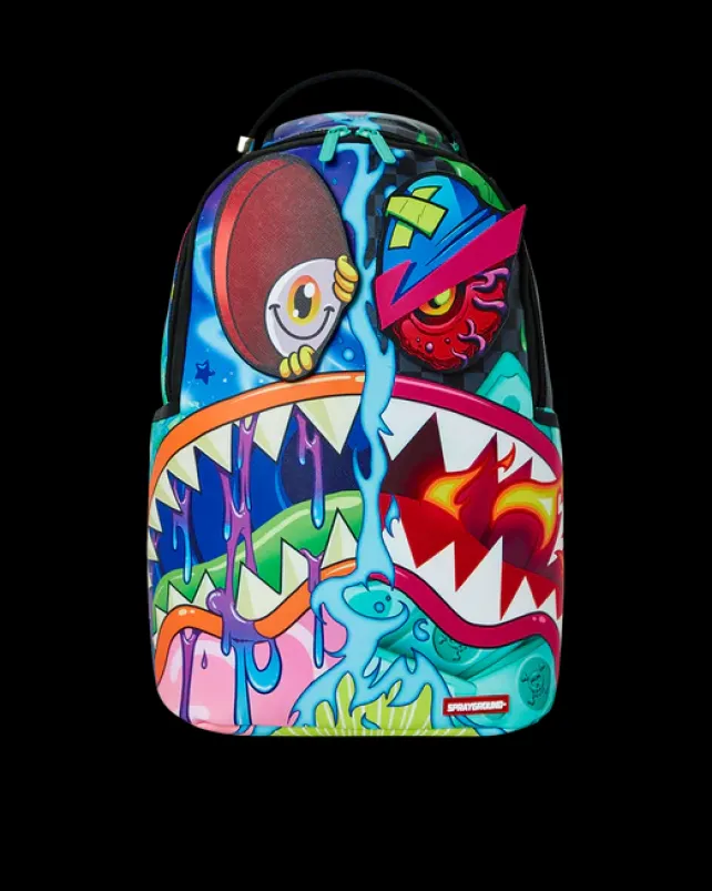 BACKPACKS>SPRAYGROUND EYEZ ON THE PRIZE BACKPACK (REMOVABLE VELCRO EYES)