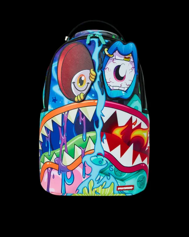BACKPACKS>SPRAYGROUND EYEZ ON THE PRIZE BACKPACK (REMOVABLE VELCRO EYES)