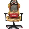 GAMING CHAIRS>SPRAYGROUND FIRE CAMO GAMING CHAIR - SUPER RARE
