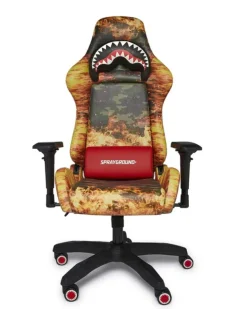 GAMING CHAIRS>SPRAYGROUND FIRE CAMO GAMING CHAIR - SUPER RARE