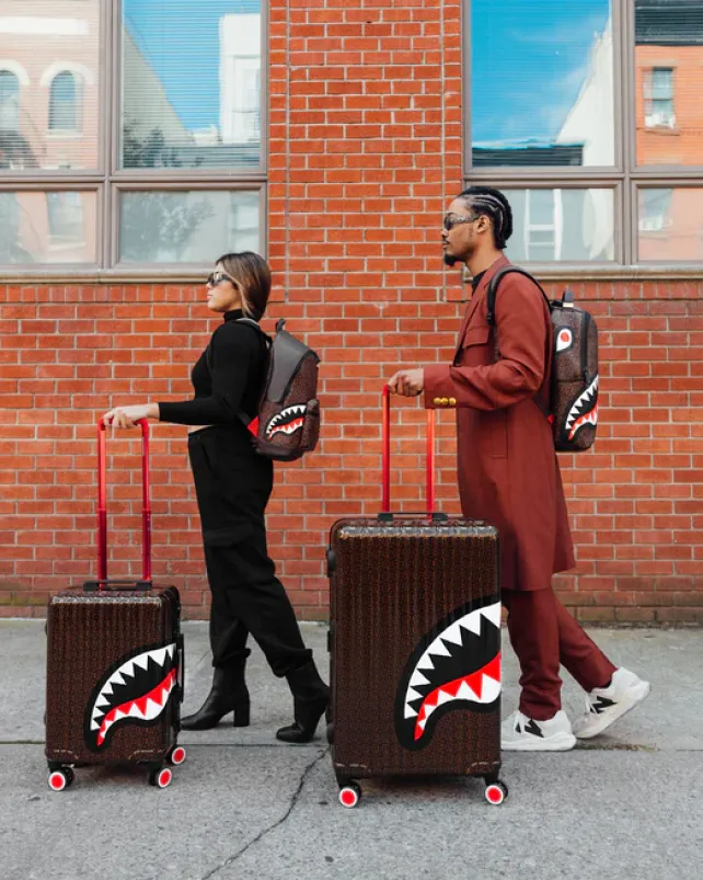FULL-SIZE LUGGAGE>SPRAYGROUND FRENZY SHARKS SHARKNAUTICS HARDSHELL FULL-SIZE LUGGAGE