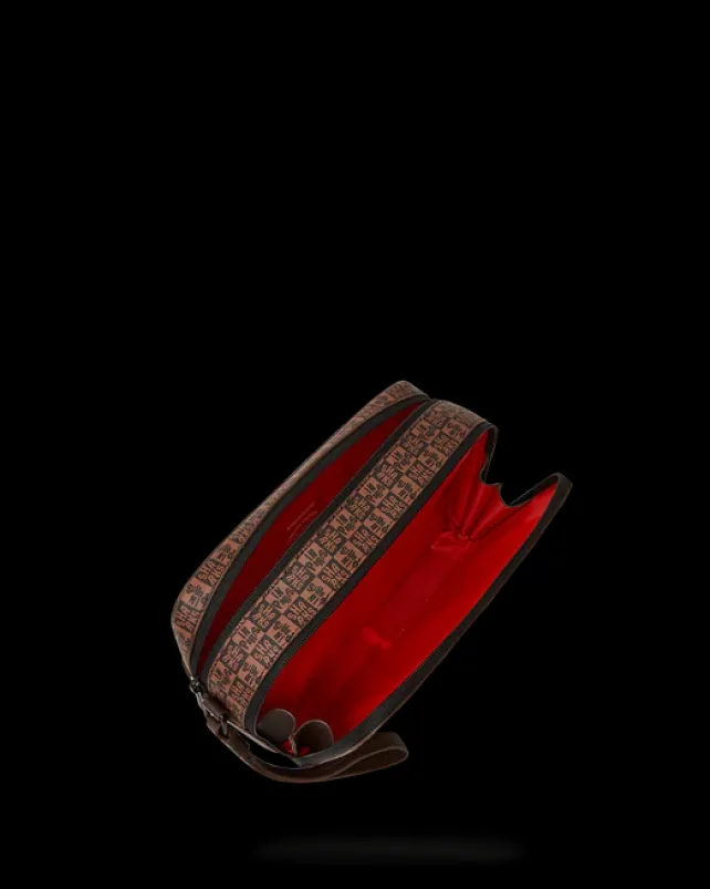 TOILETRIES AKA MONEY BAGS>SPRAYGROUND FRENZY SHARKS TOILETRY BAG