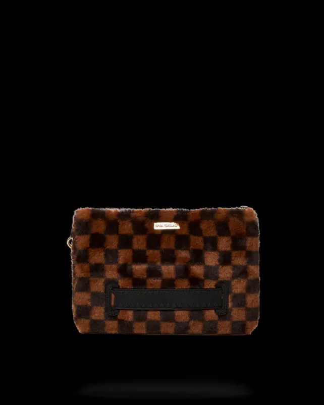 CROSSOVER CLUTCHES>SPRAYGROUND FURRR SHARKS IN PARIS CROSSOVER CLUTCH