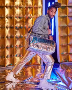 DUFFLES>SPRAYGROUND FUTURE TITAN (METALLIC) DUFFLE