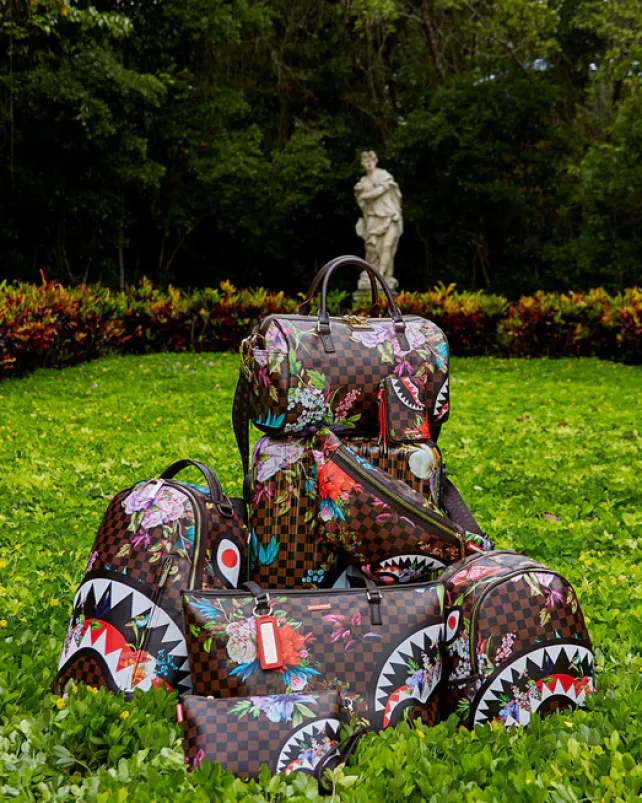 DUFFLES>SPRAYGROUND GARDEN OF SHARKS MINI DUFFLE