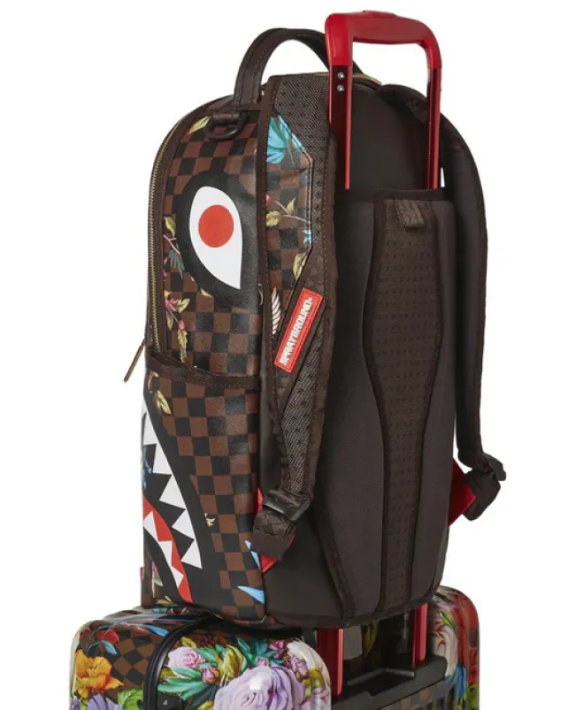 CARRY-ON LUGGAGE>SPRAYGROUND GARDEN OF SHARKS SHARKNAUTICS HARDSHELL CARRY-ON LUGGAGE