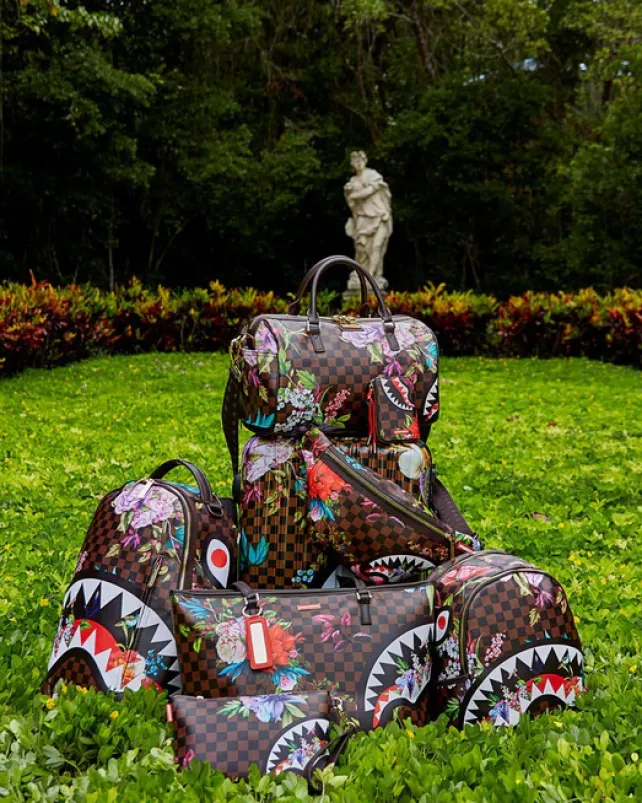 CARRY-ON LUGGAGE>SPRAYGROUND GARDEN OF SHARKS SHARKNAUTICS HARDSHELL CARRY-ON LUGGAGE