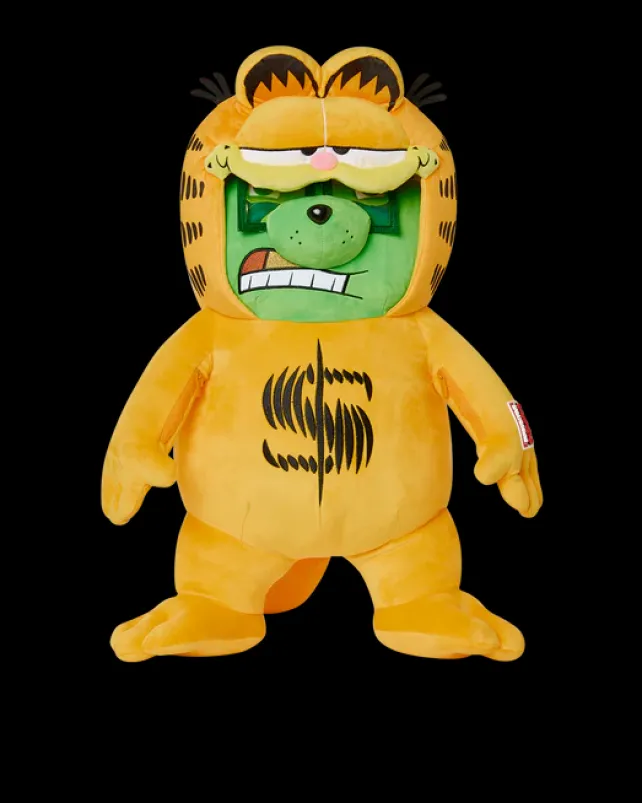 TEDDY BEAR BACKPACKS|BACKPACKS>SPRAYGROUND GARFIELD MONEYBEAR SUIT TEDDYBEAR BACKPACK