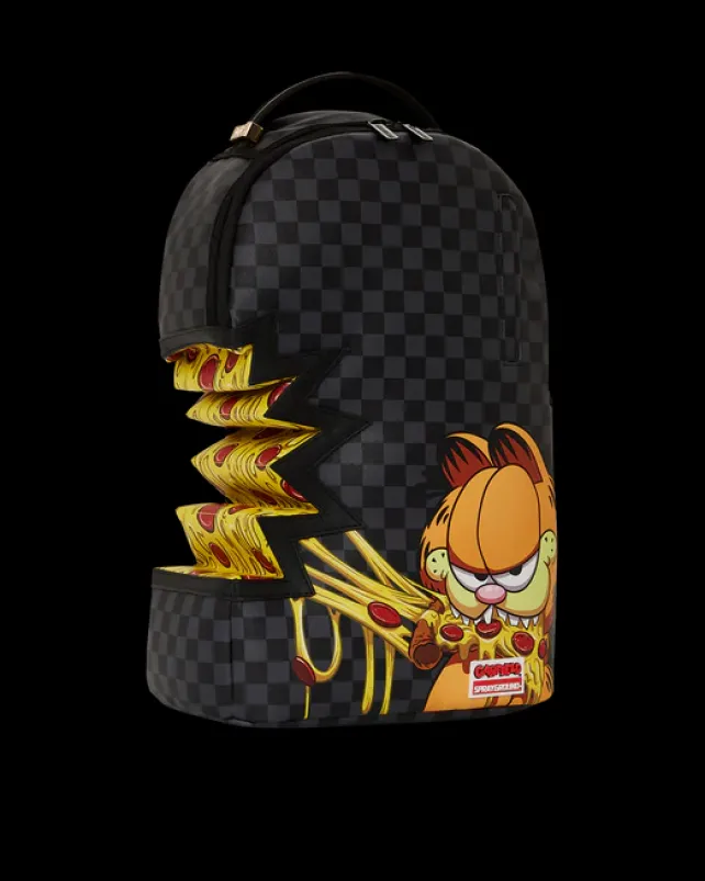 BACKPACKS>SPRAYGROUND GARFIELD PIZZA SHARKBITE BACKPACK (DLXV)
