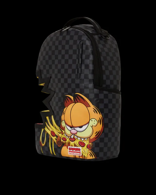 BACKPACKS>SPRAYGROUND GARFIELD PIZZA SHARKBITE BACKPACK (DLXV)