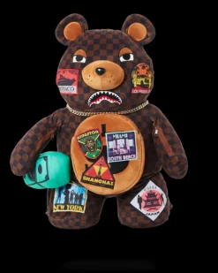 TEDDY BEAR BACKPACKS|BACKPACKS>SPRAYGROUND GLOBAL MOGUL MONEYBEAR TEDDYBEAR BACKPACK