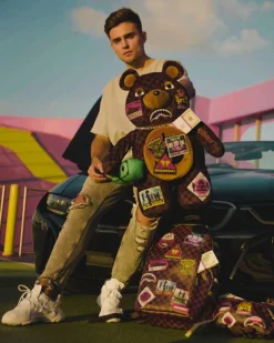TEDDY BEAR BACKPACKS|BACKPACKS>SPRAYGROUND GLOBAL MOGUL MONEYBEAR TEDDYBEAR BACKPACK