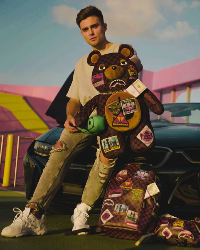 TEDDY BEAR BACKPACKS|BACKPACKS>SPRAYGROUND GLOBAL MOGUL MONEYBEAR TEDDYBEAR BACKPACK