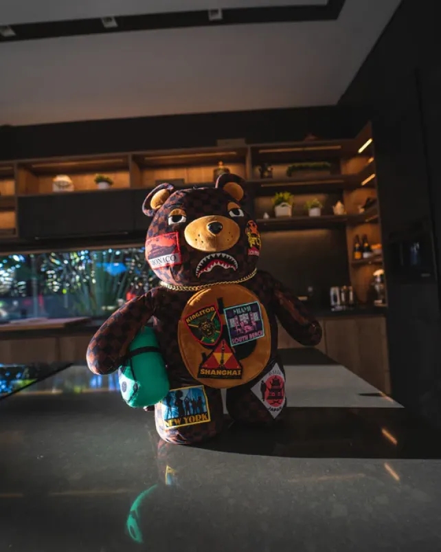 TEDDY BEAR BACKPACKS|BACKPACKS>SPRAYGROUND GLOBAL MOGUL MONEYBEAR TEDDYBEAR BACKPACK