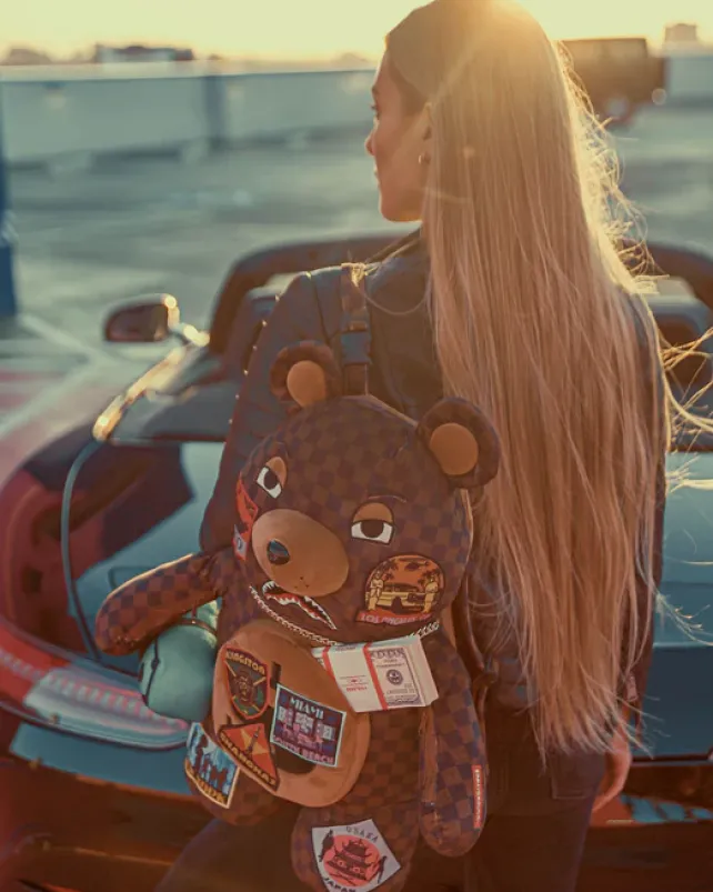 TEDDY BEAR BACKPACKS|BACKPACKS>SPRAYGROUND GLOBAL MOGUL MONEYBEAR TEDDYBEAR BACKPACK