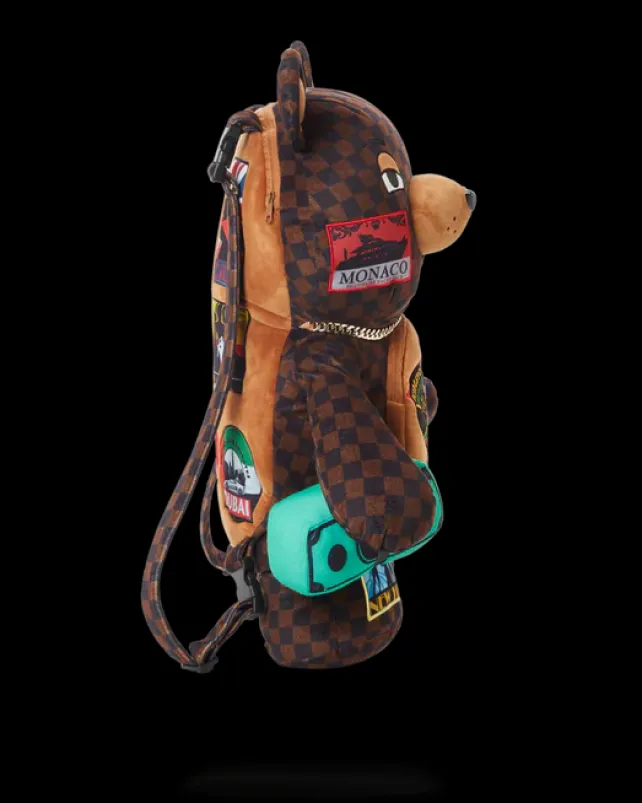 TEDDY BEAR BACKPACKS|BACKPACKS>SPRAYGROUND GLOBAL MOGUL MONEYBEAR TEDDYBEAR BACKPACK