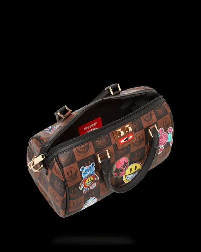 DUFFLES>SPRAYGROUND GLOBAL MOGUL POPAGANDA RON ENGLISH EDITION MINI DUFFLE