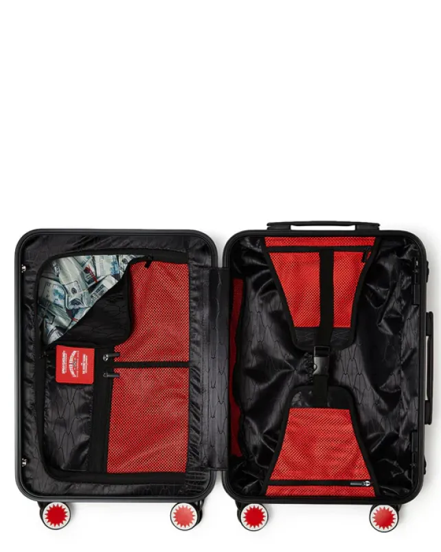 CARRY-ON LUGGAGE>SPRAYGROUND GLOBAL MOGUL POPAGANDA RON ENGLISH EDITION HARDSHELL CARRY-ON LUGGAGE