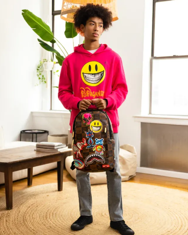 BACKPACKS>SPRAYGROUND GLOBAL MOGUL POPAGANDA RON ENGLISH EDITION BACKPACK