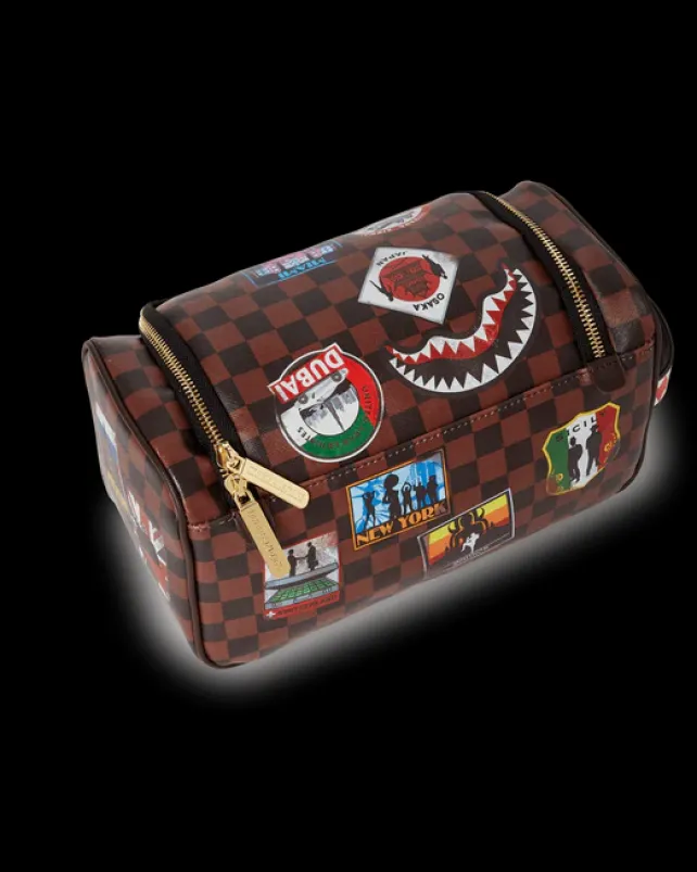 TOILETRIES AKA MONEY BAGS>SPRAYGROUND GLOBAL MOGUL TOILETRY BAG