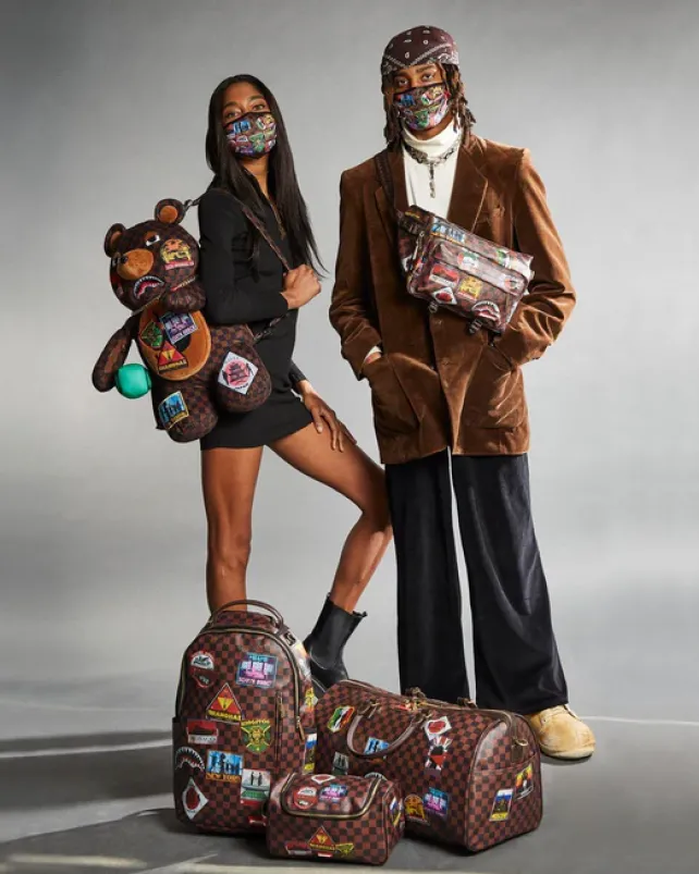 TOILETRIES AKA MONEY BAGS>SPRAYGROUND GLOBAL MOGUL TOILETRY BAG