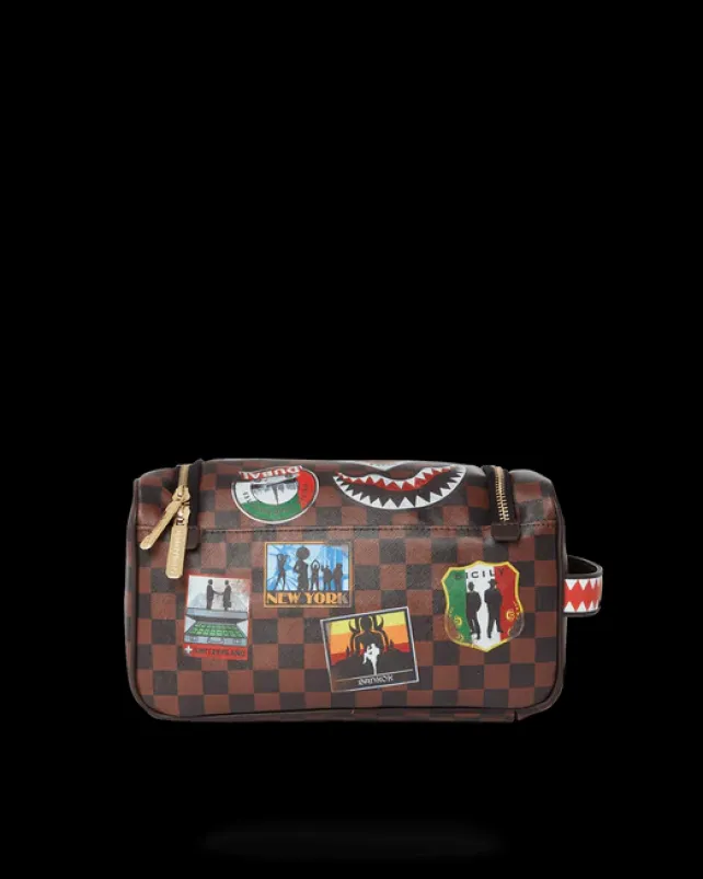TOILETRIES AKA MONEY BAGS>SPRAYGROUND GLOBAL MOGUL TOILETRY BAG
