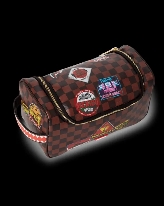 TOILETRIES AKA MONEY BAGS>SPRAYGROUND GLOBAL MOGUL TOILETRY BAG