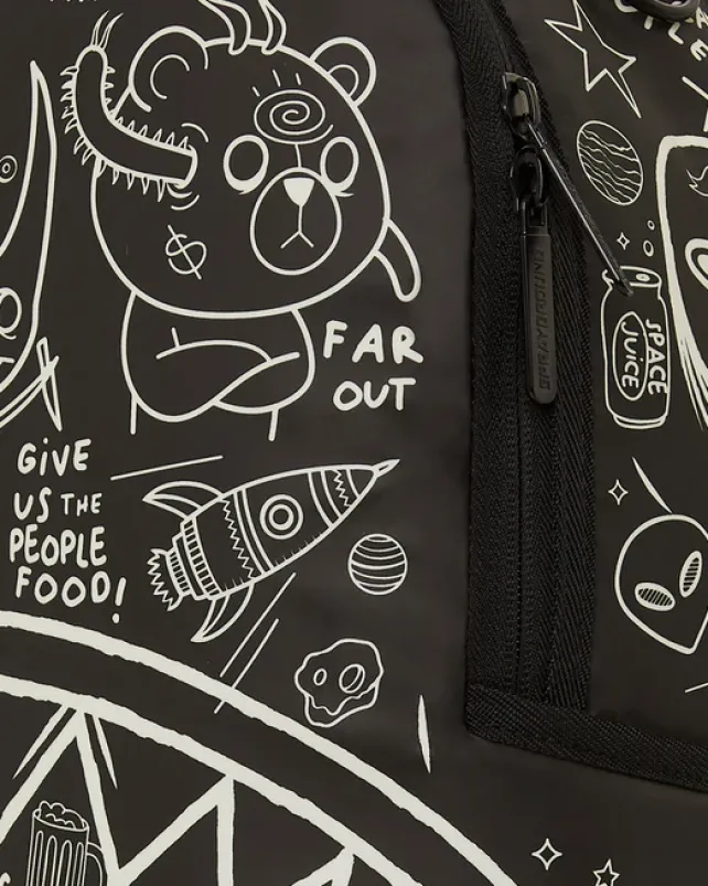 BACKPACKS>SPRAYGROUND GLOW THE SPACE BACKPACK (GLOW IN THE DARK EFFECT)