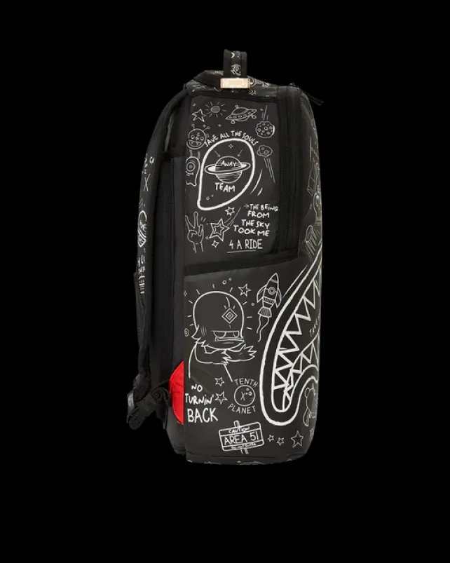 BACKPACKS>SPRAYGROUND GLOW THE SPACE BACKPACK (GLOW IN THE DARK EFFECT)