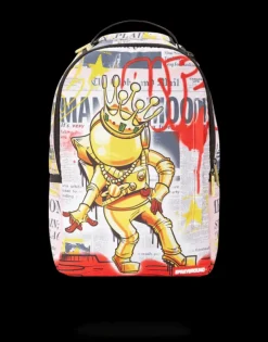 BACKPACKS>SPRAYGROUND GOLD ASTRONAUT 1969 MOON WALK