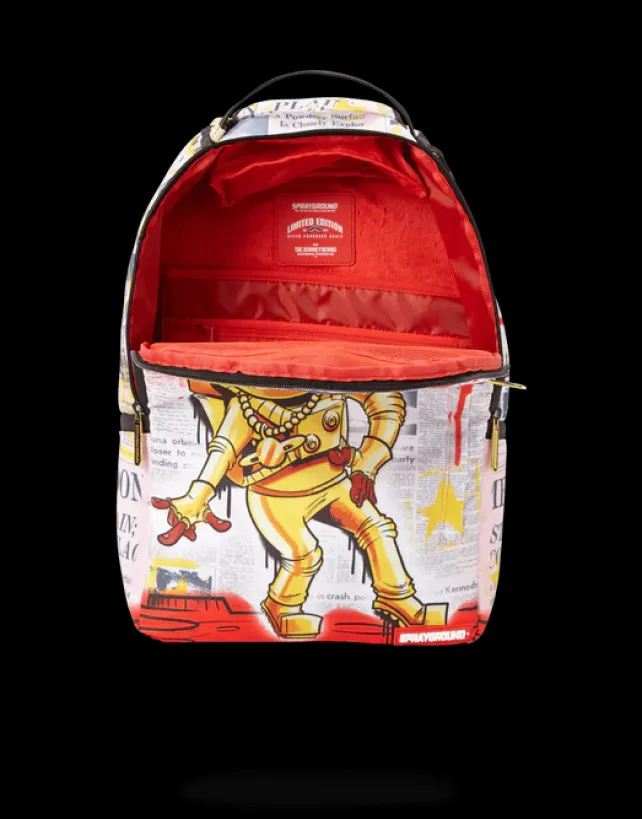 BACKPACKS>SPRAYGROUND GOLD ASTRONAUT 1969 MOON WALK