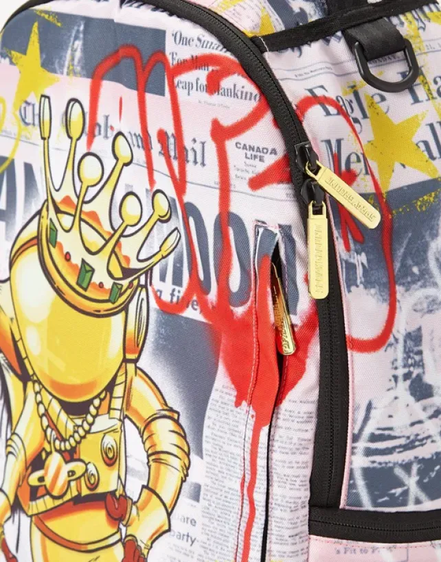 BACKPACKS>SPRAYGROUND GOLD ASTRONAUT 1969 MOON WALK