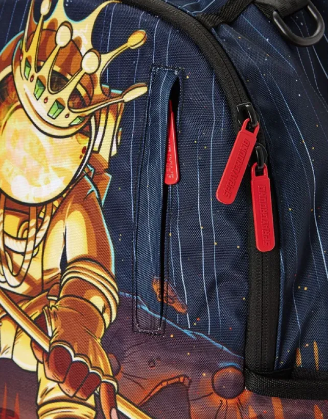 BACKPACKS>SPRAYGROUND GOLD ASTRONAUT METEOR SHARK